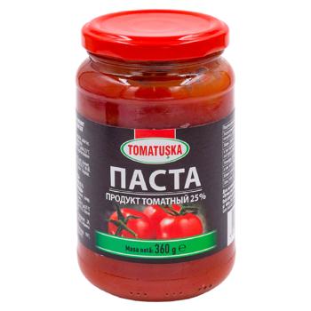 Томатная паста Tomatushka 25% 360г - купить, цены на BONUS - фото 1