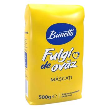 Хлопья овсяные Bunetto цельные 500г - купить, цены на BONUS - фото 1