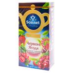 Ceai negru Sonnet Fructe de pădure roșii in plicuri 1.5g*20buc