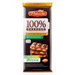 Шоколад темный Победа с цельным миндалем без сахара 57% 90г