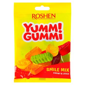 Bomboana gumate Roshen Yummi Gummi Smile Mix 70g - cumpărați, prețuri pentru BONUS - foto 1