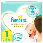 Scutece Pampers Premium Care nr.1 2-5kg 26buc