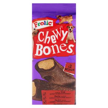 Hrana complem. p/u caini Frolic 170g Chewy Bones - cumpărați, prețuri pentru BONUS - foto 1