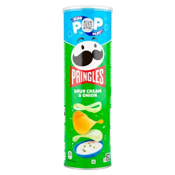 Chipsuri Pringles Smântână și ceapă 165g - cumpărați, prețuri pentru BONUS - foto 1