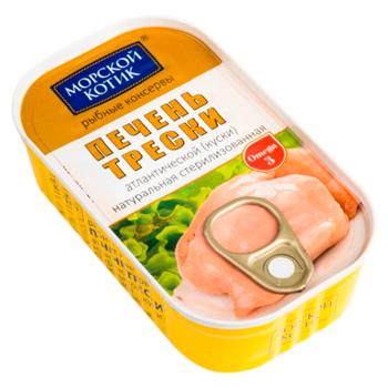Печень трески Морской котик 115г - купить, цены на BONUS - фото 1