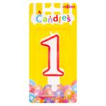 Luminare torta cifra 1