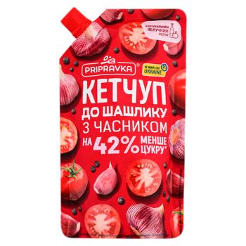 Кетчуп Pripravka К шашлыку с чесноком 250г - купить, цены на BONUS - фото 1
