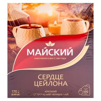 Ceai negru Maiskii Inima Ceylonului in plicuri 1.75g*100buc - cumpărați, prețuri pentru BONUS - foto 3