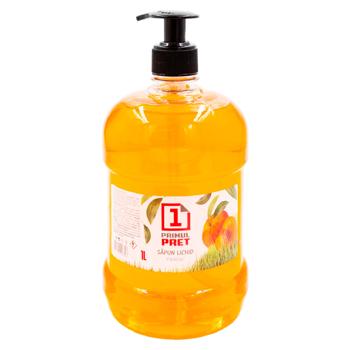 Sapun lichid Primul Pret Piersic 1l - cumpărați, prețuri pentru BONUS - foto 1