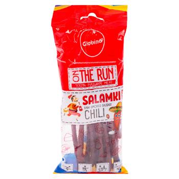 Carnaciori Globino Salamki Chili crud afumat 70g - cumpărați, prețuri pentru BONUS - foto 1