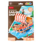 Puzzle CubicFun 3D Corabie cu panze 33 elem