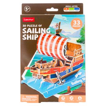 Puzzle CubicFun 3D Corabie cu panze 33 elem - cumpărați, prețuri pentru BONUS - foto 1