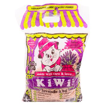 Asternut igienic Kiwi Lavanda pentru pisici 3kg - cumpărați, prețuri pentru BONUS - foto 1