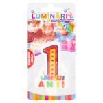 Свеча цифра "1 La multi ani"