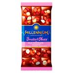 Ciocolata cu lapte Millennium Fruits&Nuts Migdale/alune/merisoare/stafide 90g