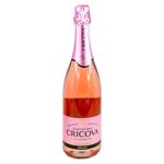 Вино игристое Cricova розе полусухое 0,75л