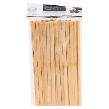 Betisoare pentru cafea/inghetata Excellent Houseware lemn 100buc 14cm - cumpărați, prețuri pentru BONUS - foto 1