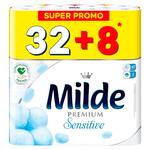 Hirtie igienica Milde Sensitive 3 straturi 32+8 role