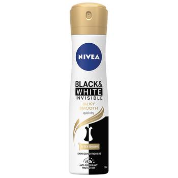 Deodorant spray Nivea Black&White Silky 150+50ml - cumpărați, prețuri pentru BONUS - foto 1