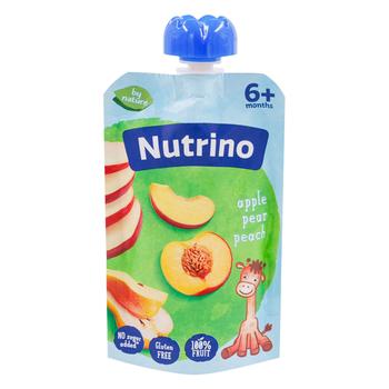 Piure Nutrino Mere/pere/piersici 100g - cumpărați, prețuri pentru BONUS - foto 1