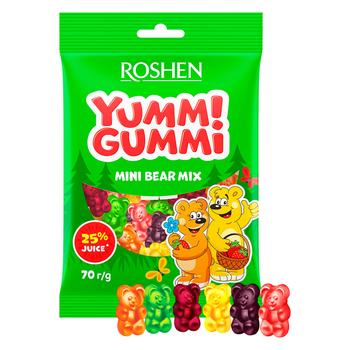 Bomboane gumate Roshen Yummi Gummi Mini Bear Mix 70g - cumpărați, prețuri pentru METRO - foto 1