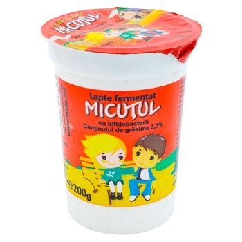 Молоко Micutul ферментированное с бифидобактериями 3,5% 200г - купить, цены на BONUS - фото 1