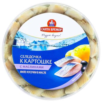 File de hering Santa Bremor cu masline bucati 350g - cumpărați, prețuri pentru BONUS - foto 1