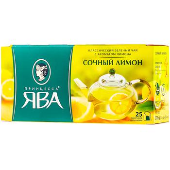 Ceai verde Princess Java cu lamaie in plicuri 1,5g*25buc - cumpărați, prețuri pentru BONUS - foto 1
