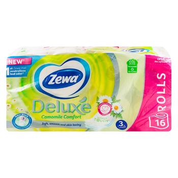Hartie igienica Zewa Camomile Deluxe 3 straturi 16buc - cumpărați, prețuri pentru BONUS - foto 1