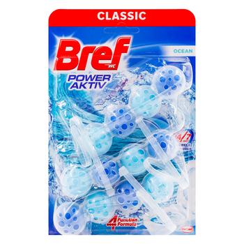 Блок для унитаза Bref Aktiv Океан 50г 3шт - купить, цены на BONUS - фото 1
