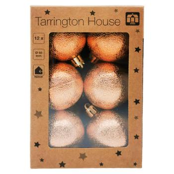 Елочные шары Tarrington House глянцевые/матовые 5см 12шт в ассортименте - купить, цены на METRO - фото 1