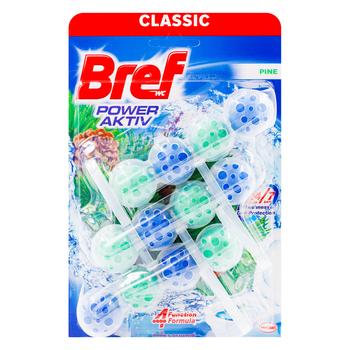 Блок для унитаза Bref Aktiv Сосна 50г 3шт - купить, цены на BONUS - фото 1